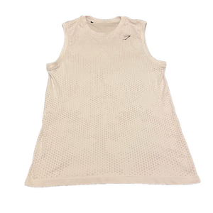 Gymshark White Sleeveless Top